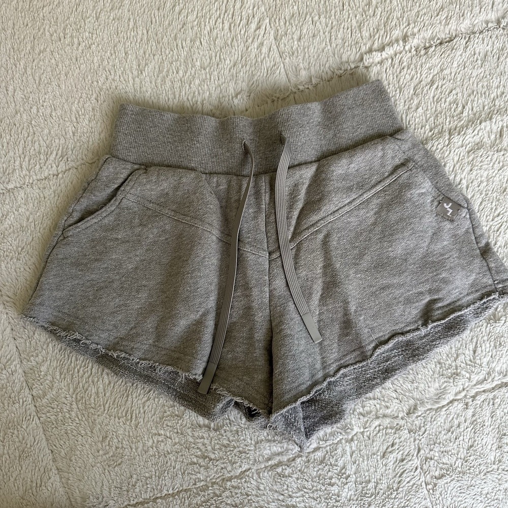 Joy Lab Fleece High-Rise Womens XSmall Elastic Waist Drawstring Gray